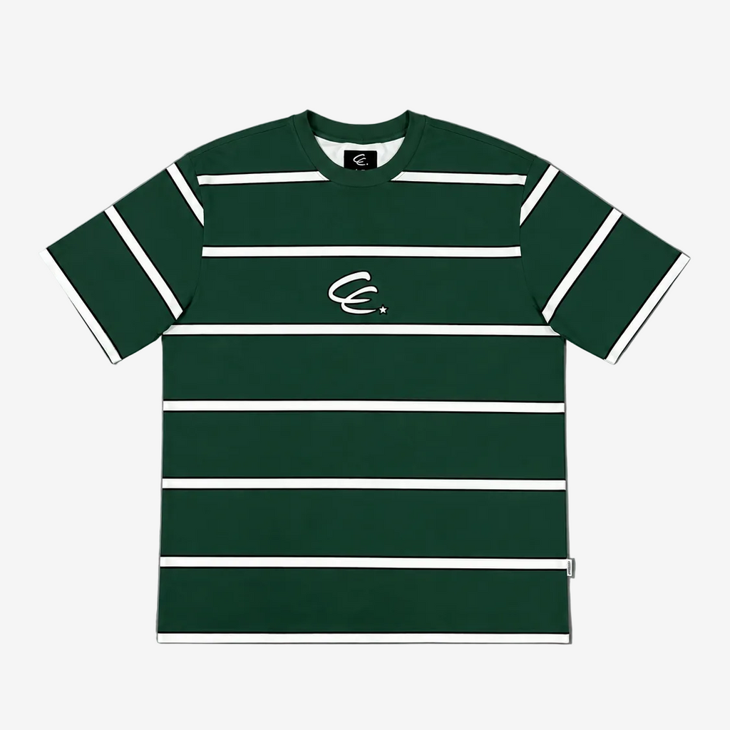 GREEN STRIPED TEE