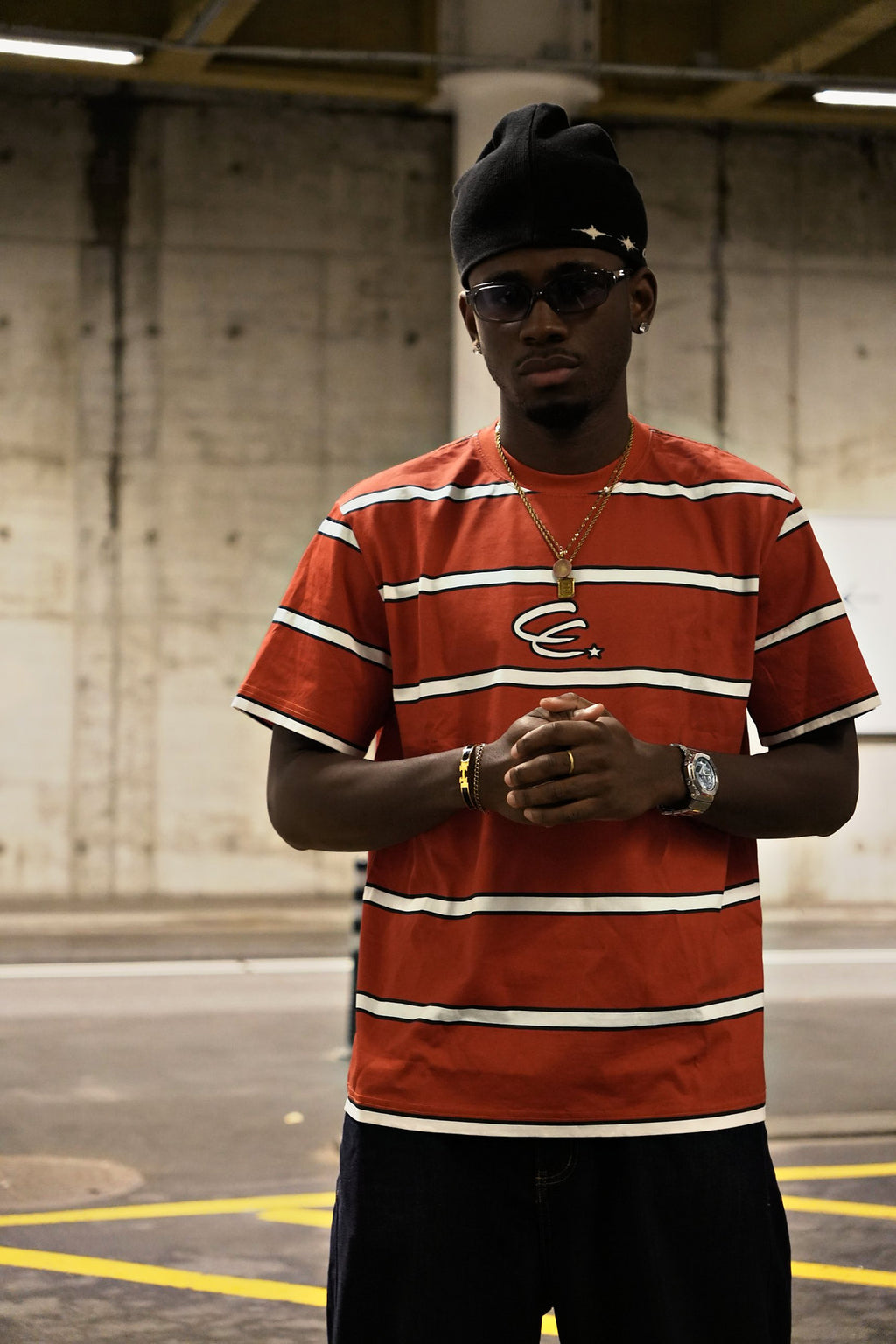 RED STRIPED TEE